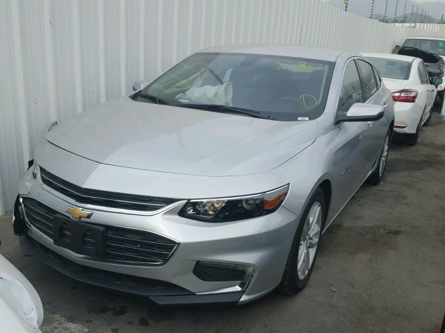 1G1ZE5ST5HF106250 - 2017 CHEVROLET MALIBU LT GRAY photo 2