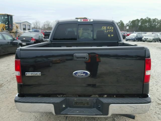 1FTRW12W25FA75123 - 2005 FORD F150 SUPER BLACK photo 9