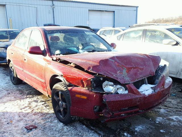 KMHDN46D34U732198 - 2004 HYUNDAI ELANTRA GL RED photo 1