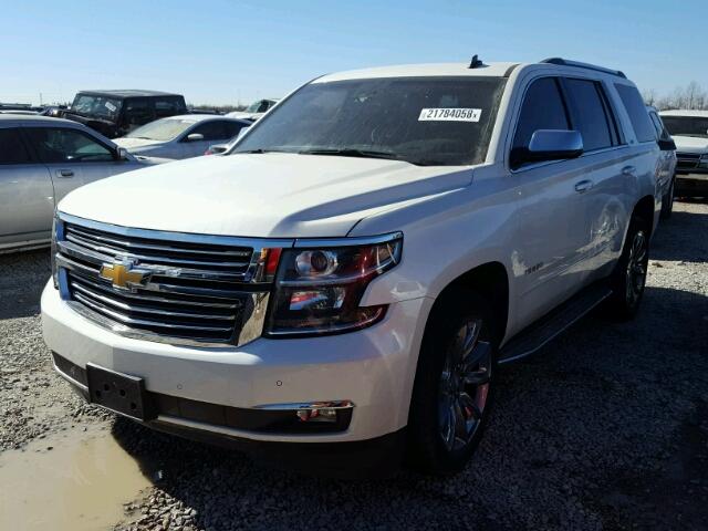 1GNSCCKC6FR268183 - 2015 CHEVROLET TAHOE C150 WHITE photo 2