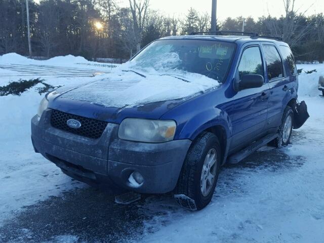 1FMYU93115KA85308 - 2005 FORD ESCAPE XLT BLUE photo 2