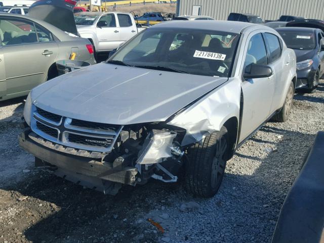 1B3BD4FB1BN541577 - 2011 DODGE AVENGER EX SILVER photo 2