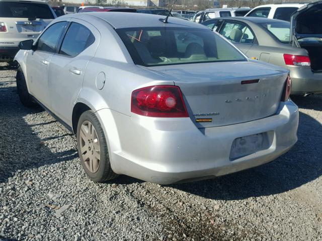 1B3BD4FB1BN541577 - 2011 DODGE AVENGER EX SILVER photo 3