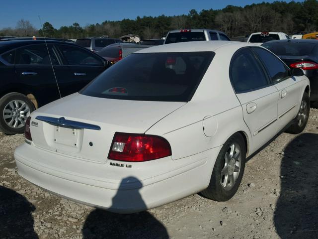 1MEFM53U61A623451 - 2001 MERCURY SABLE LS WHITE photo 4