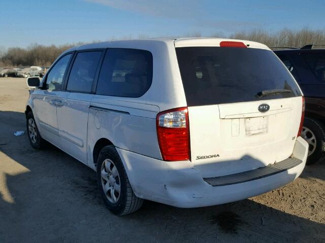 KNDMB233566028069 - 2006 KIA SEDONA EX WHITE photo 3