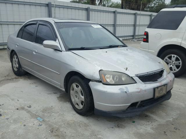 1HGES26761L012705 - 2001 HONDA CIVIC EX SILVER photo 1