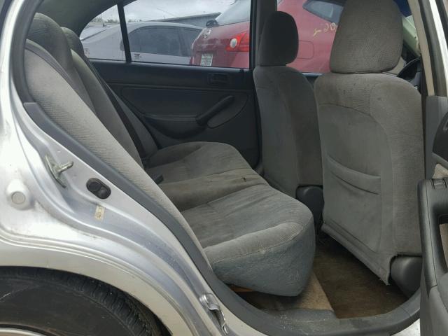 1HGES26761L012705 - 2001 HONDA CIVIC EX SILVER photo 6