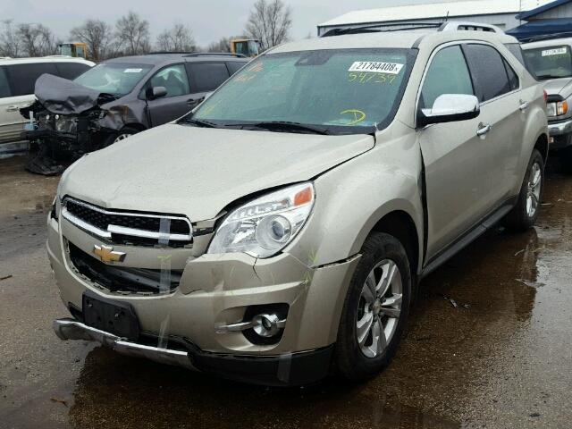 2GNALFEK3D6394803 - 2013 CHEVROLET EQUINOX LT BEIGE photo 2