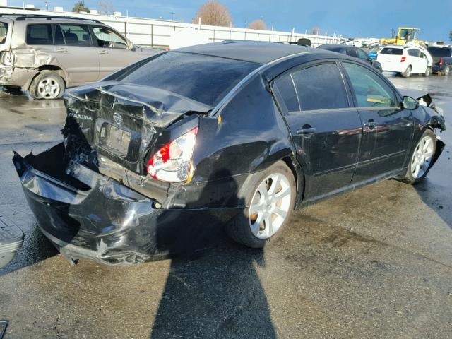 1N4BA41E18C816383 - 2008 NISSAN MAXIMA SE BLACK photo 4