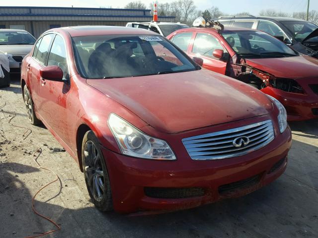 JNKCV61F59M356646 - 2009 INFINITI G37 RED photo 1