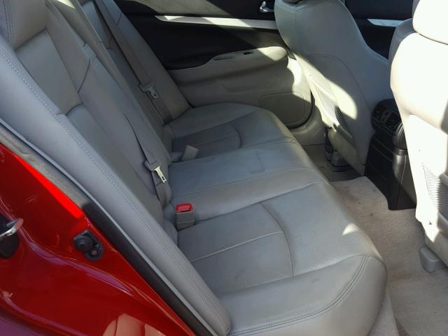 JNKCV61F59M356646 - 2009 INFINITI G37 RED photo 6