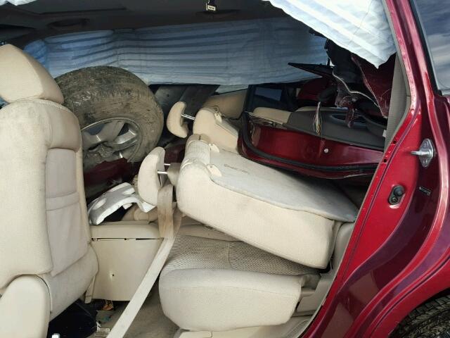 JTEEP21A250110250 - 2005 TOYOTA HIGHLANDER BURGUNDY photo 6