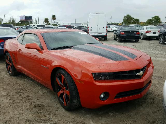 2G1FC1ED7B9149798 - 2011 CHEVROLET CAMARO LT ORANGE photo 1