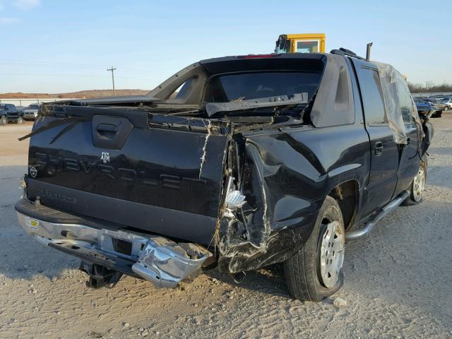 3GNEC12Z96G102424 - 2006 CHEVROLET AVALANCHE BLACK photo 4