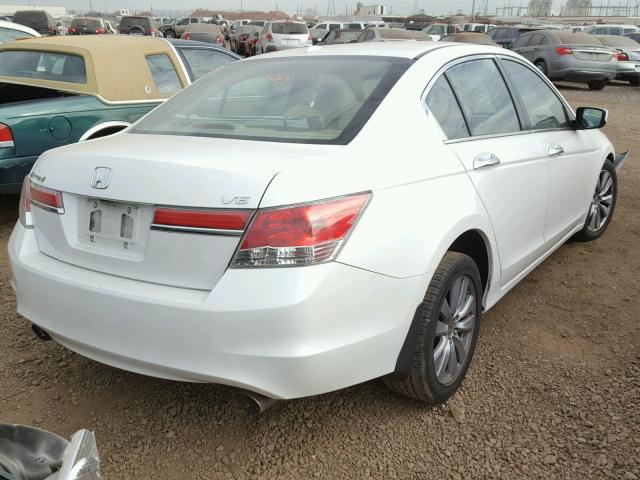 1HGCP3F82CA038787 - 2012 HONDA ACCORD EXL WHITE photo 4