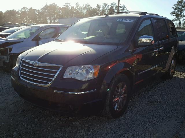 2A8HR64XX8R800348 - 2008 CHRYSLER TOWN & COU BLACK photo 2