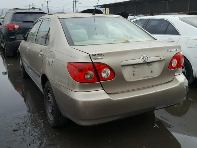 1NXBR32E68Z030774 - 2008 TOYOTA COROLLA CE GOLD photo 3