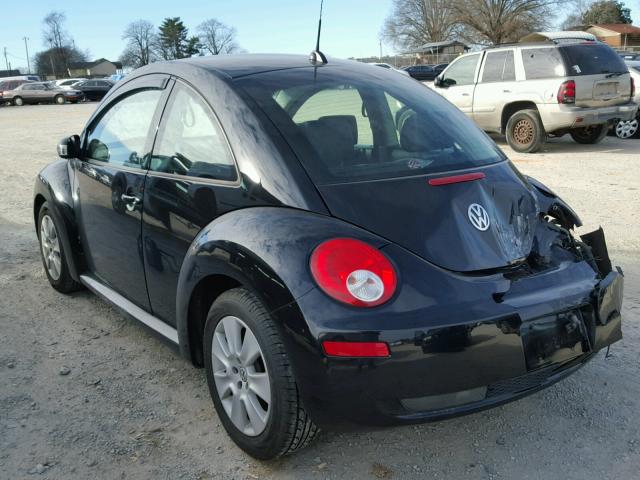 3VWPW31C58M526735 - 2008 VOLKSWAGEN NEW BEETLE BLACK photo 3