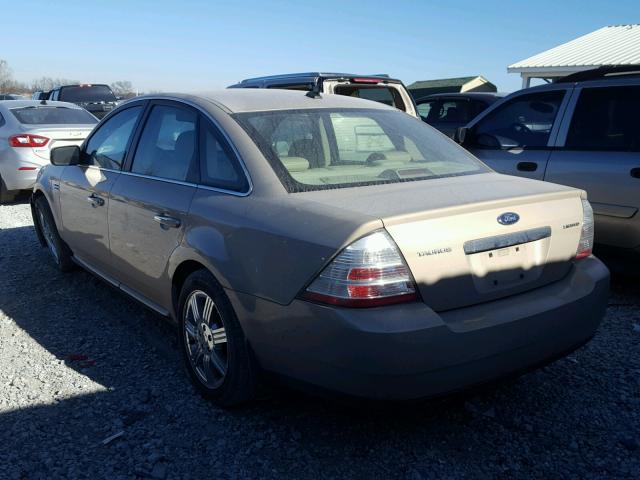 1FAHP25W18G126688 - 2008 FORD TAURUS LIM GOLD photo 3