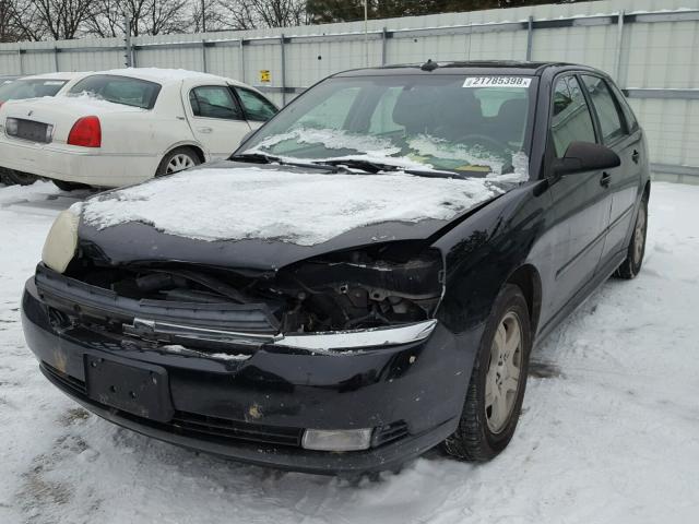 1G1ZU64855F144834 - 2005 CHEVROLET MALIBU MAX BLACK photo 2