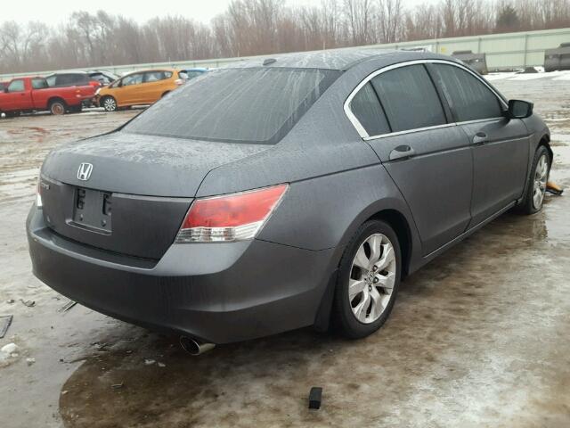 1HGCP26898A107024 - 2008 HONDA ACCORD EXL GRAY photo 4