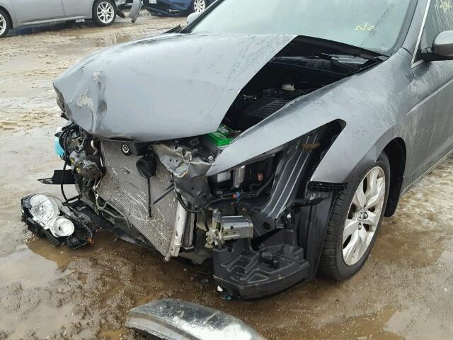 1HGCP26898A107024 - 2008 HONDA ACCORD EXL GRAY photo 9