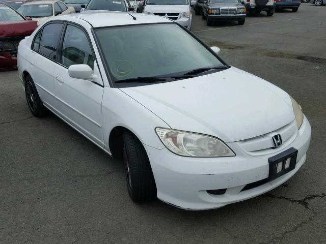 JHMES96675S001673 - 2005 HONDA CIVIC HYBR WHITE photo 1