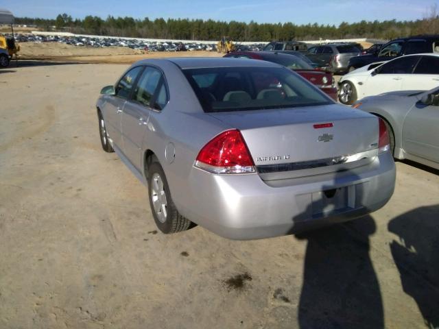 2G1WB5EK3A1236927 - 2010 CHEVROLET IMPALA LT WHITE photo 3