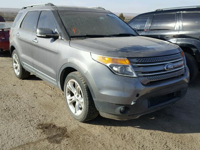 1FM5K8F87EGC24792 - 2014 FORD EXPLORER L CHARCOAL photo 1