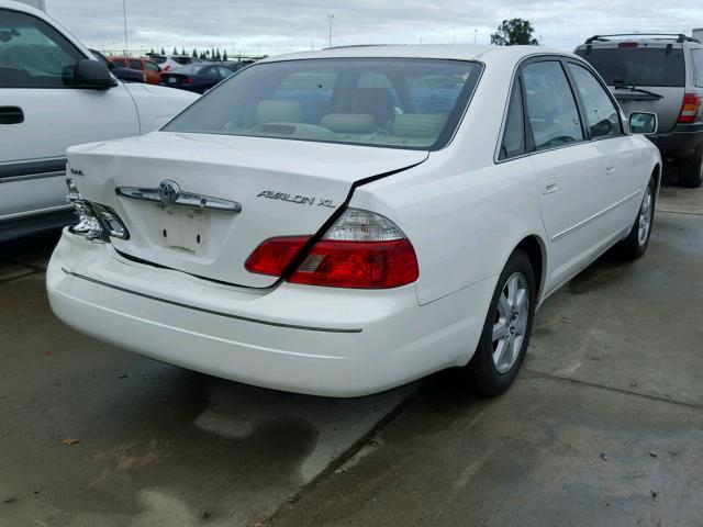 4T1BF28B64U390346 - 2004 TOYOTA AVALON XL WHITE photo 4