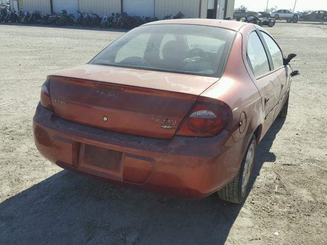 1B3ES56C94D639623 - 2004 DODGE NEON SXT RED photo 4