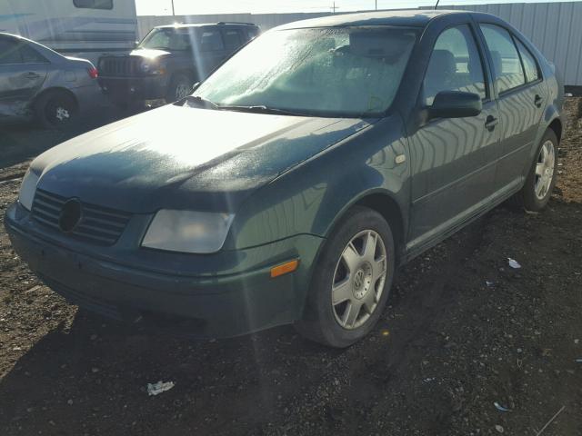 3VWSE29M0YM088629 - 2000 VOLKSWAGEN JETTA GLS GREEN photo 2