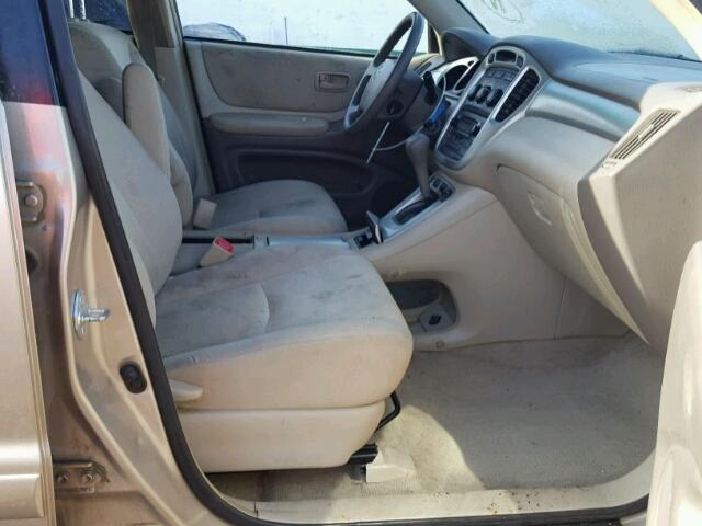 JTEDP21A750063860 - 2005 TOYOTA HIGHLANDER TAN photo 5