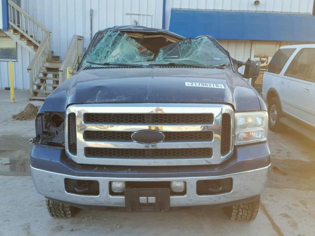 1FTSW21P25EB75973 - 2005 FORD F250 SUPER BLUE photo 9