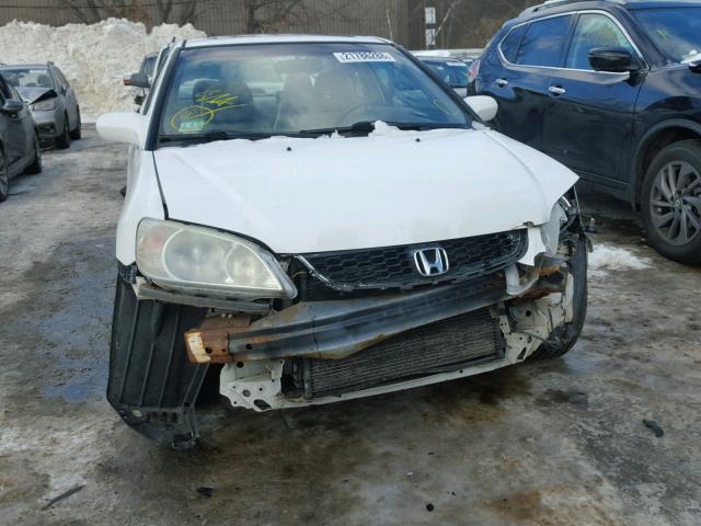 1HGEM22904L063431 - 2004 HONDA CIVIC EX WHITE photo 10