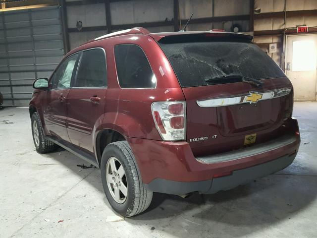 2CNDL43F496227076 - 2009 CHEVROLET EQUINOX LT RED photo 3