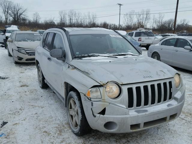 1J8FT47W47D427129 - 2007 JEEP COMPASS SILVER photo 1