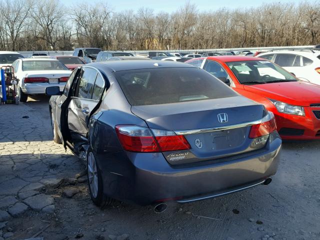 1HGCR3F91DA029583 - 2013 HONDA ACCORD TOU GRAY photo 3