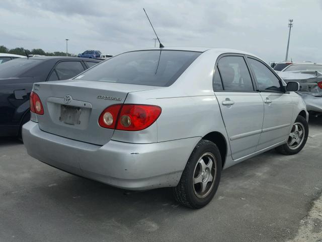 1NXBR32E38Z972135 - 2008 TOYOTA COROLLA CE SILVER photo 4