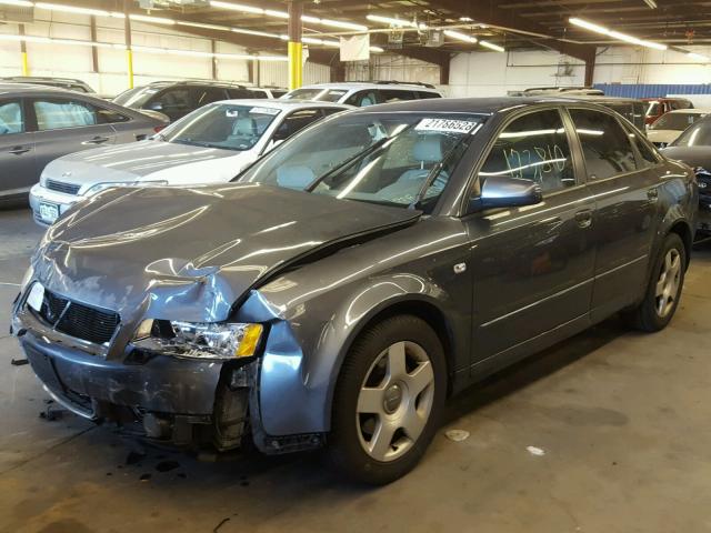 WAULC68E64A291866 - 2004 AUDI A4 1.8T QU GRAY photo 2