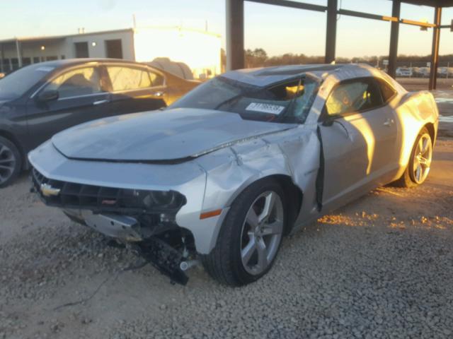 2G1FC1E3XD9211852 - 2013 CHEVROLET CAMARO LT GRAY photo 2