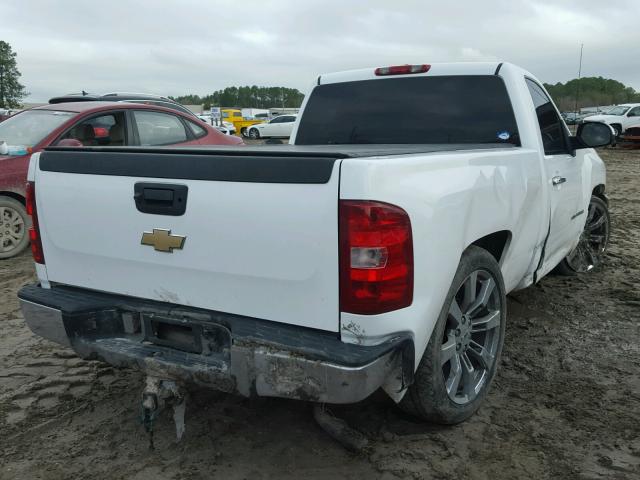 1GCEC14038Z289721 - 2008 CHEVROLET SILVERADO WHITE photo 4