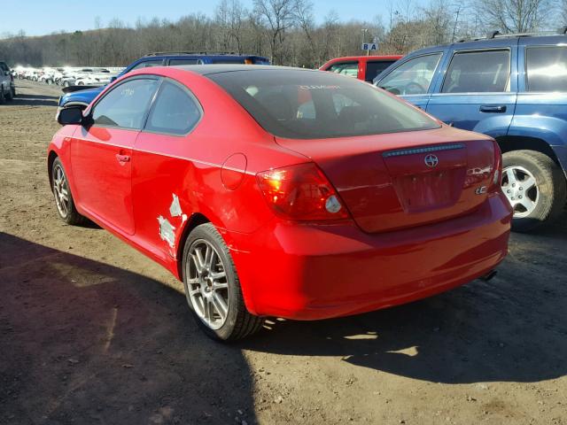 JTKDE177350050998 - 2005 TOYOTA SCION TC RED photo 3