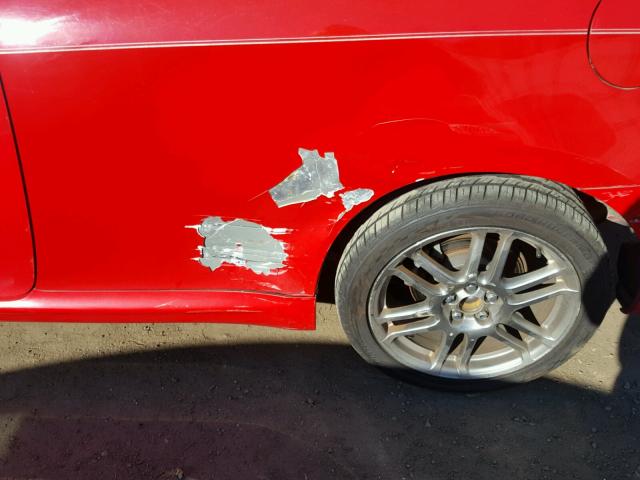 JTKDE177350050998 - 2005 TOYOTA SCION TC RED photo 9
