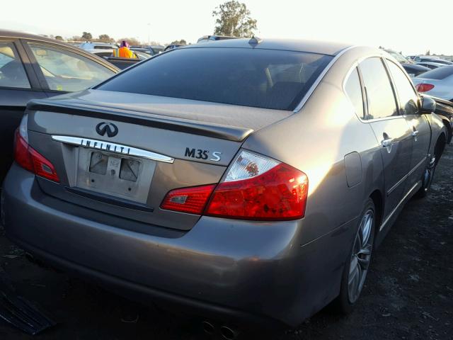 JNKAY01E38M606368 - 2008 INFINITI M35 BASE CHARCOAL photo 4