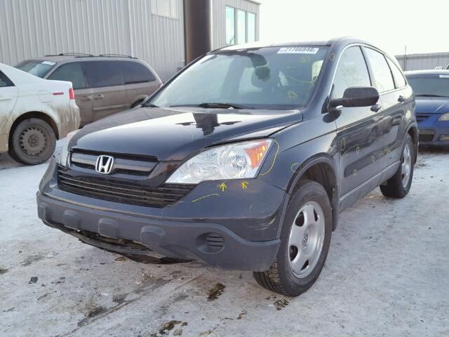 5J6RE38348L800068 - 2008 HONDA CR-V LX BLACK photo 2