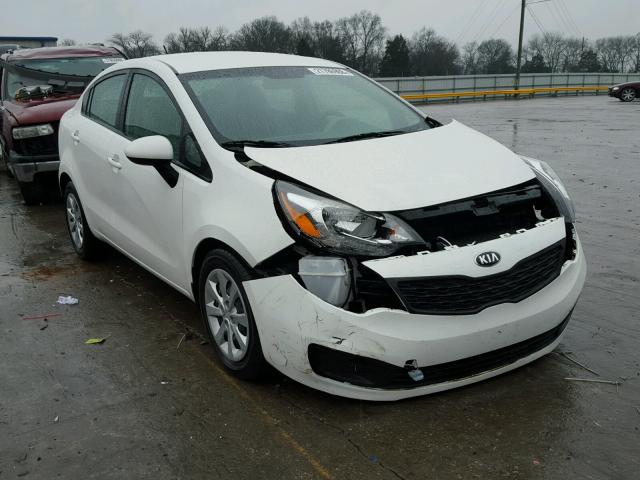 KNADM4A36F6502830 - 2015 KIA RIO LX WHITE photo 1