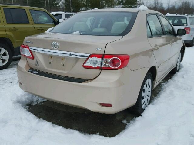 2T1BU4EEXCC854710 - 2012 TOYOTA COROLLA BA TAN photo 4