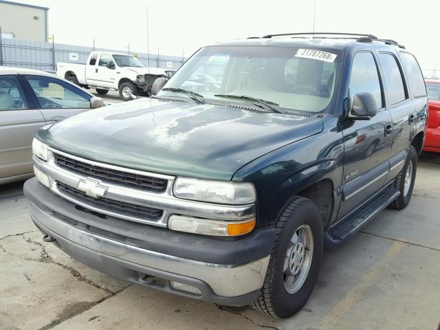 1GNEK13V52J242414 - 2002 CHEVROLET TAHOE K150 GREEN photo 2