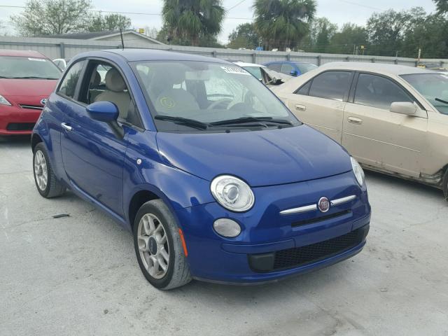 3C3CFFARXCT366166 - 2012 FIAT 500 POP BLUE photo 1